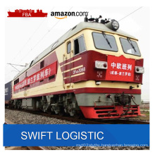 Cheapest FBA Amazon Shipping Rail way feright from China to US/ UK/Germany/France Amazon